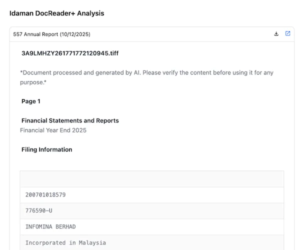 IDAMAN & Regulatory Documents